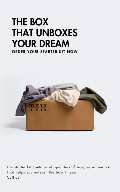 Apparel samples in one box to kickstart your brand.